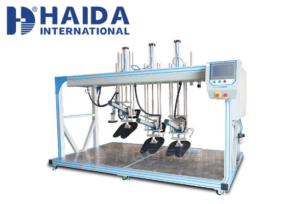 سعر جيد معدات اختبار أثاث PLC ، جهاز اختبار متانة أريكة بثلاثة مقاعد ، كشف تحميل متعدد المواقع الانترنت